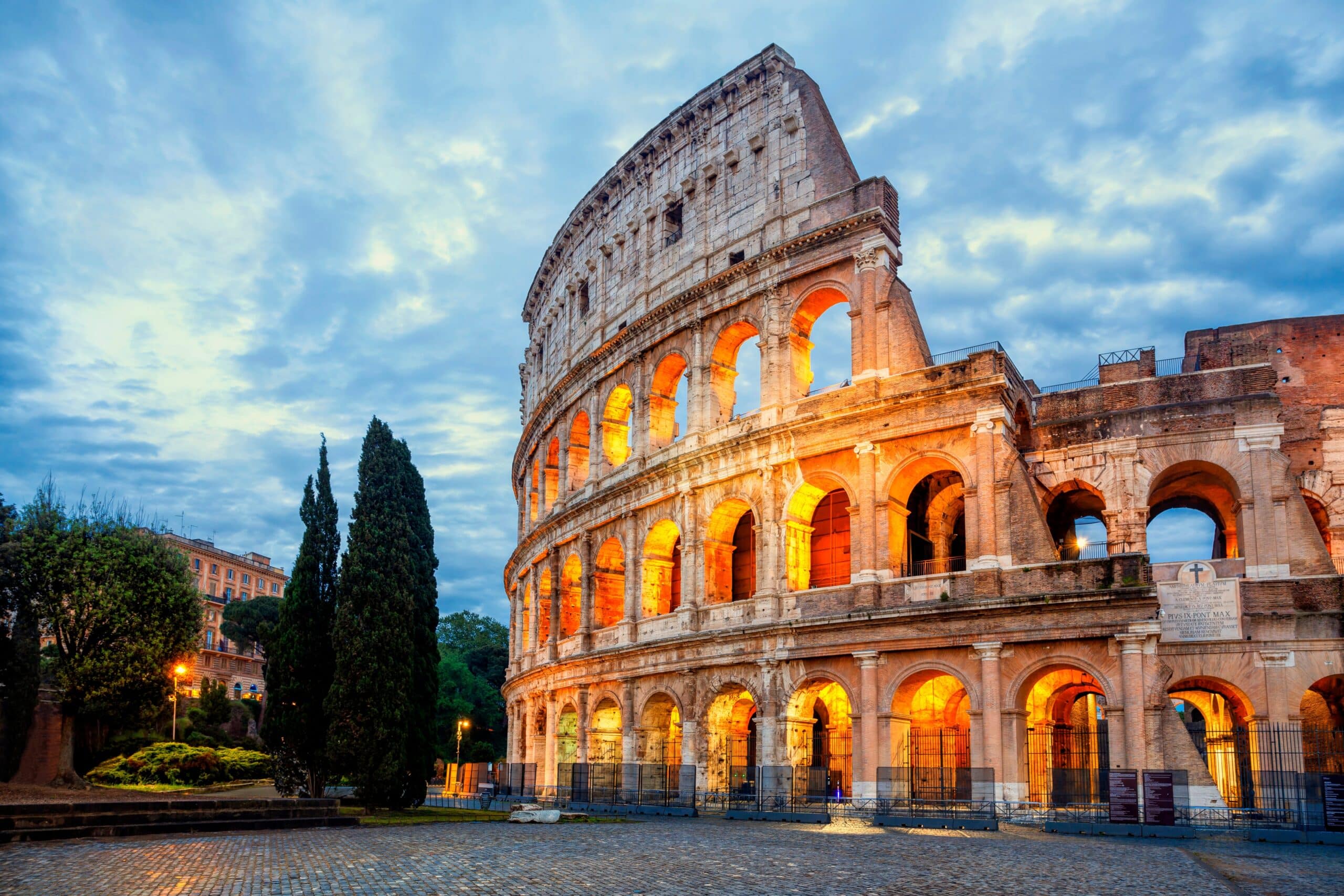Colosseum,Morning,In,Rome,,Italy.,Exterior,Of,The,Rome,Colosseum.
