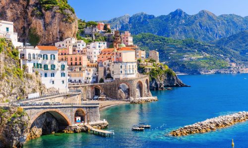 Amalfi,Coast,,Italy.,View,Of,Atrani,Town,And,The,Amalfi